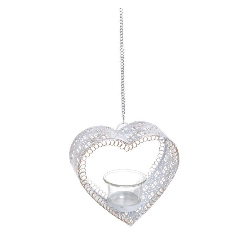 Świecznik serce..14,5x15x6 cm