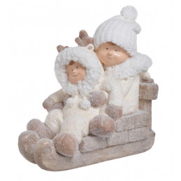 Dzieci na sankach - art. dekoracyjny