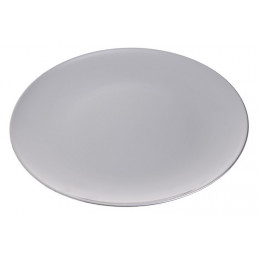 Talerz dekoracyjny jak aluminiowy -  silver