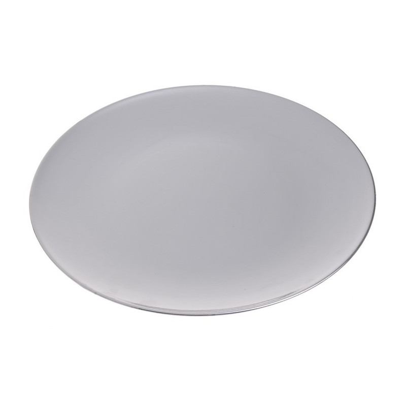 Talerz dekoracyjny jak aluminiowy -  silver
