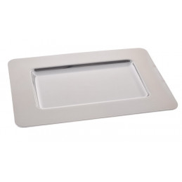 Talerz dekoracyjny jak aluminiowy 35x25x2 cm