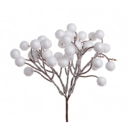 Ośnieżone kuleczki pik 6szt-pęczek 18 cm