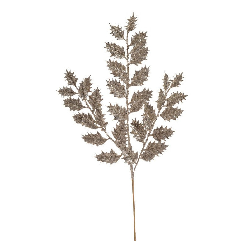 Ostrokrzew gałązka brokacona..75 cm - element dekoracyjny