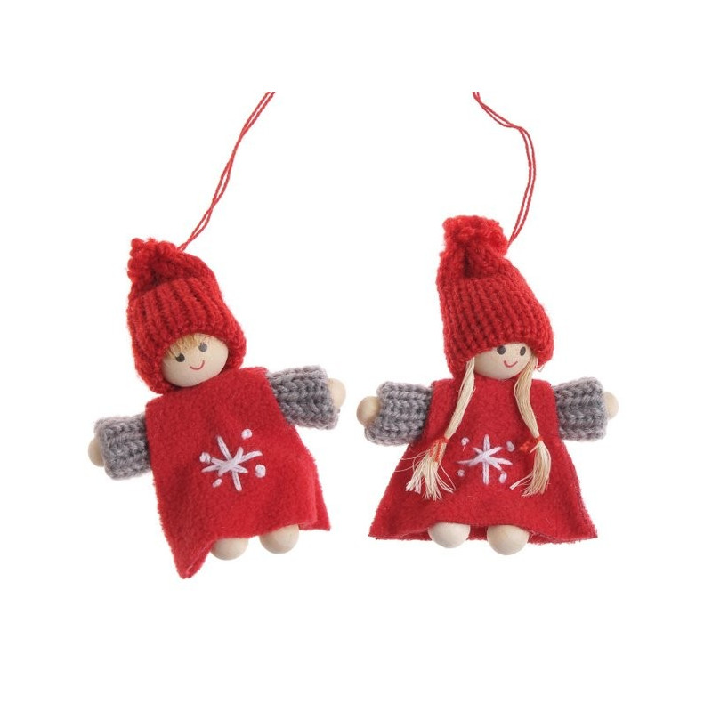 Pacynki 8 cm, 4szt-kpl - zawieszka choinkowa