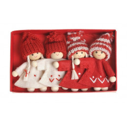 Zestaw pacynek dziewczynek 4szt-kpl 8cm