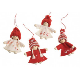 Zestaw pacynek dziewczynek 4szt-kpl 8cm