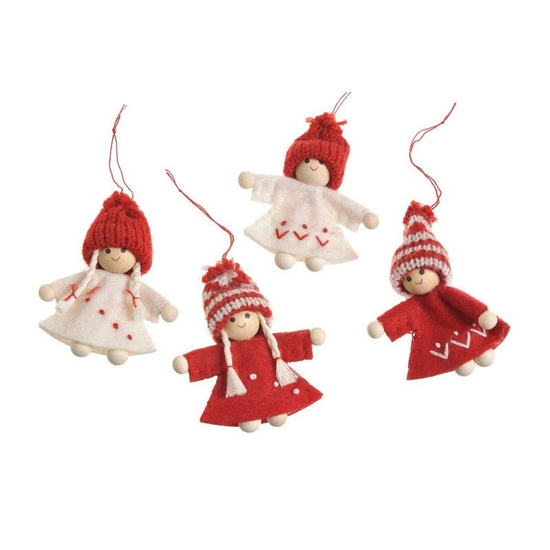 Zestaw pacynek dziewczynek 4szt-kpl 8cm