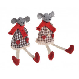 Mysz w sukience..33 cm MIX