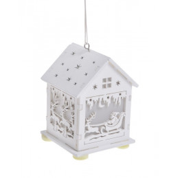 Domek-latarenka LED 7x7x10 cm - na adwent