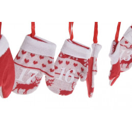 Girlanda kalendarz adwentowy rękawiczki 215 cm - super dekoracja zimowa