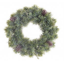 Wianek iglasty z szyszkami..36 cm