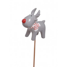 Renifer pik  8cm - ceramika