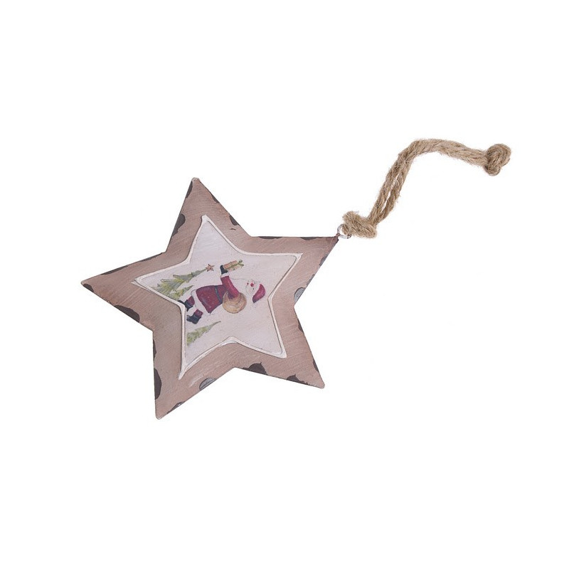 Gwiazda zawieszka 10 cm - blacha