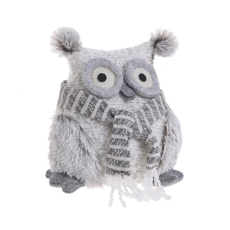 Sowa w szaliku 20 cm - art. dekoracyjny
