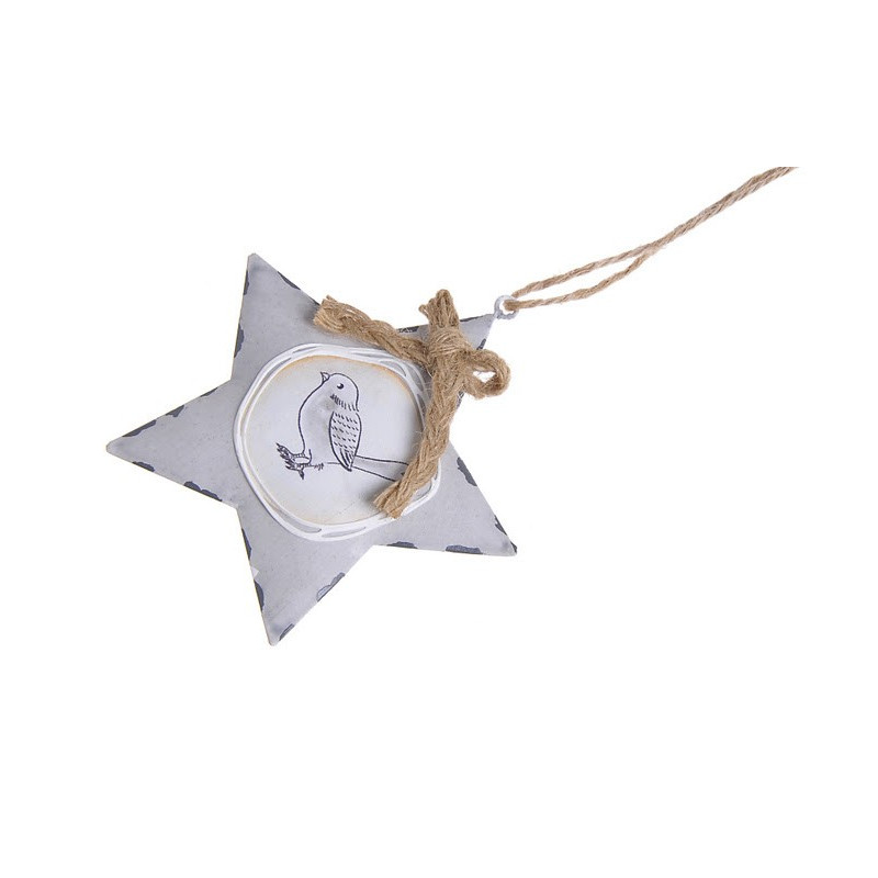 Gwiazda zawieszka 10 cm - blacha