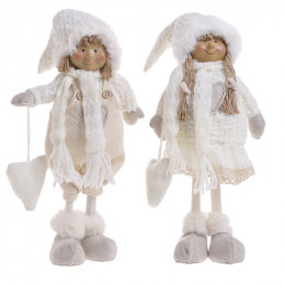 Elf 40 cm kremowy - art. dekoracyjny