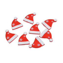 Nalepki czapeczki 8szt-kpl..3 cm