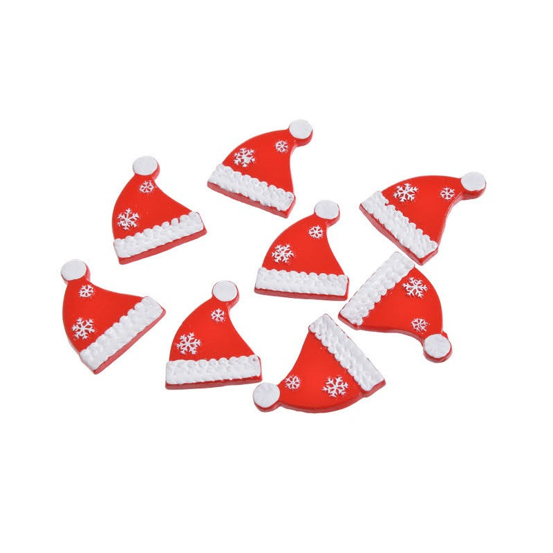 Nalepki czapeczki 8szt-kpl..3 cm