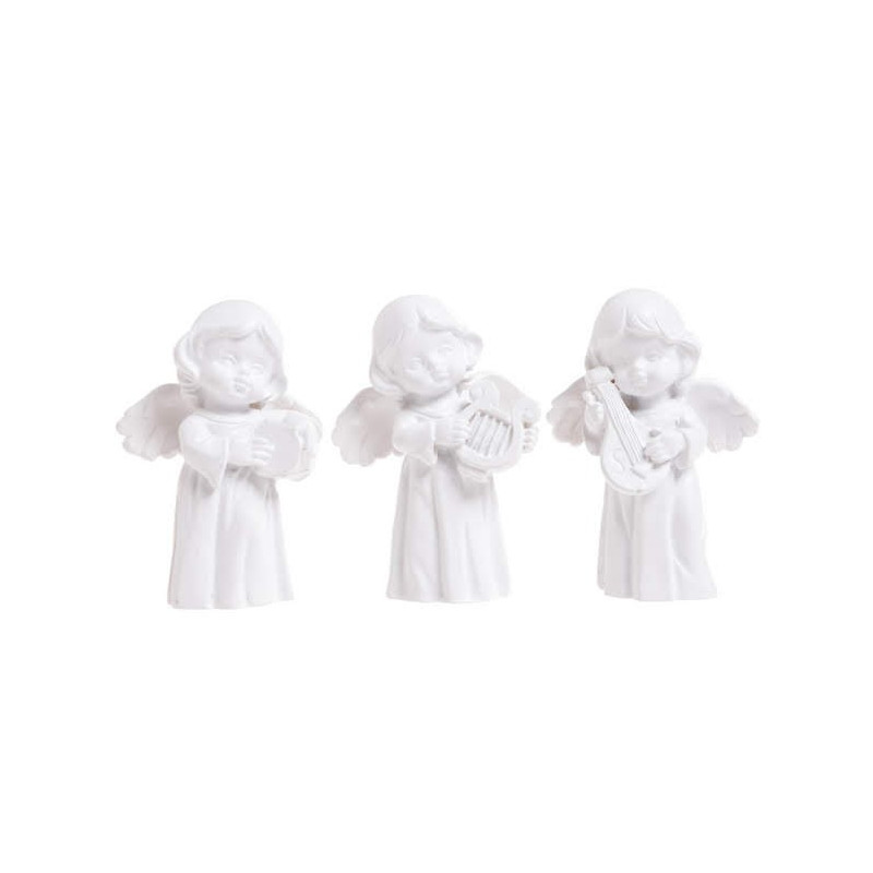 Aniołki z instrumentami 3 szt.-kpl..6 cm