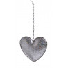 Serce metalowe 12 cm - zawieszka