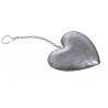 Serce metalowe 12 cm - zawieszka