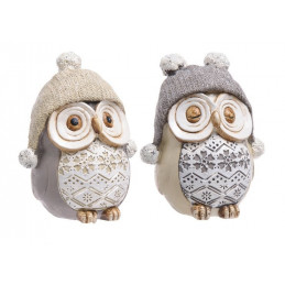 Zimowa sówka 13 cm