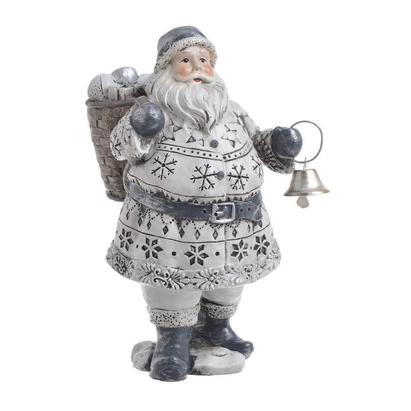 Figurka mikołaj z dzwoneczkiem / z prezentem ..16cm