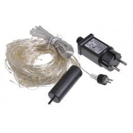 Lampki ledowe mini 720L, 22 x 2,4 m + 3m światło ciepłe