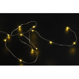 Lampki 30 LED 3m -światło zimne lub ciepłe,  zasilane 2AA