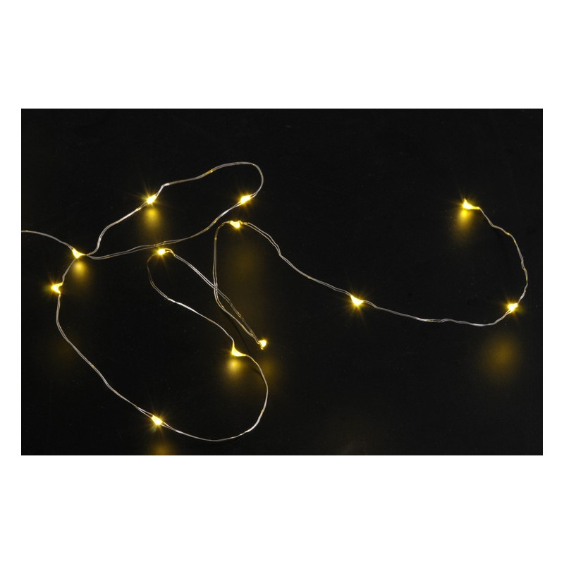 Lampki 30 LED 3m -światło zimne lub ciepłe,  zasilane 2AA