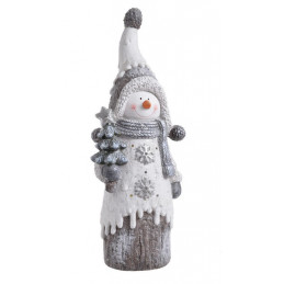 Bałwanek ceramiczny 66,5cm LED