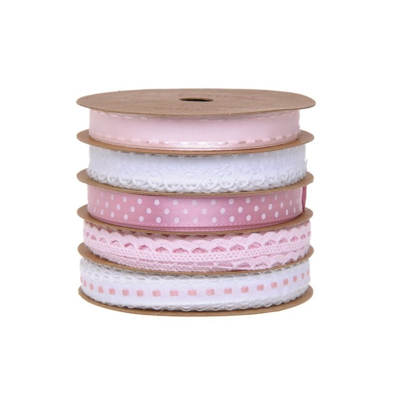 Wstążki 5szt-kpl MIX KOLORÓW