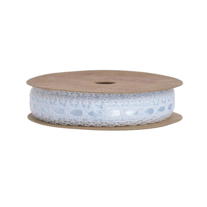 Wstążeczka satyna z koronką 1,5 cm x 10 m