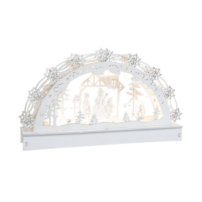 Świąteczna scenka LED..17x29x6 cm