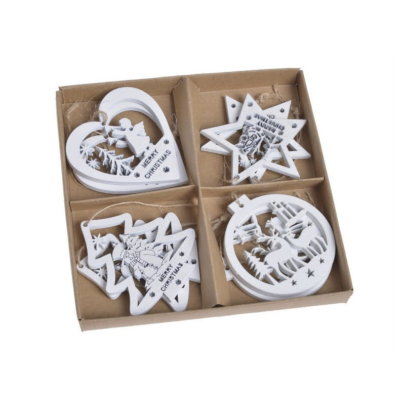 Zawieszki świąteczne 8 szt/kpl..5,5-6 cm