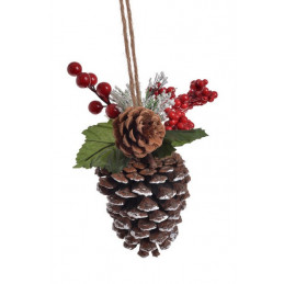 Szyszka zawieszka ze stroikiem IV..20 cm