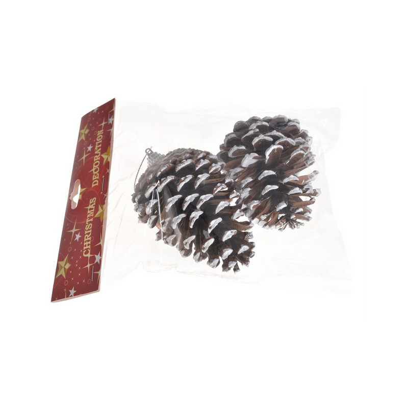 Szyszka ala bombka 2szt.paczka..10 cm