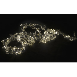 Lampki ledowe kryształki 60L, 3 x 2m, zasilane 12V 3 m