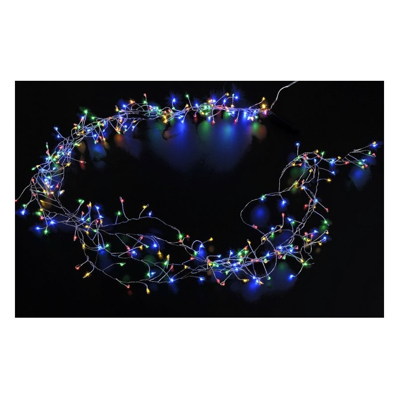 Lampki ledowe mini 720L, 22 x 2,4 m + 3m światło ciepłe