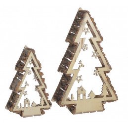 Choinki 2szt-kpl NAT...56x25x12cm, 36x23,5x10cm