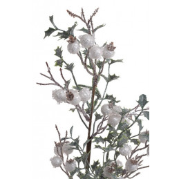 Gałązka z oszronionym głogiem..64cm