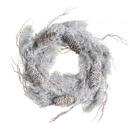 Wianek śnieżna tuja 38 cm