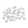 Płatki śniegu biało-szare 2,5cm paczka/36sztuk