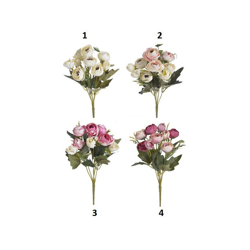 Bukiecik kamelek 6+3, 25 cm - sztuczna roślina