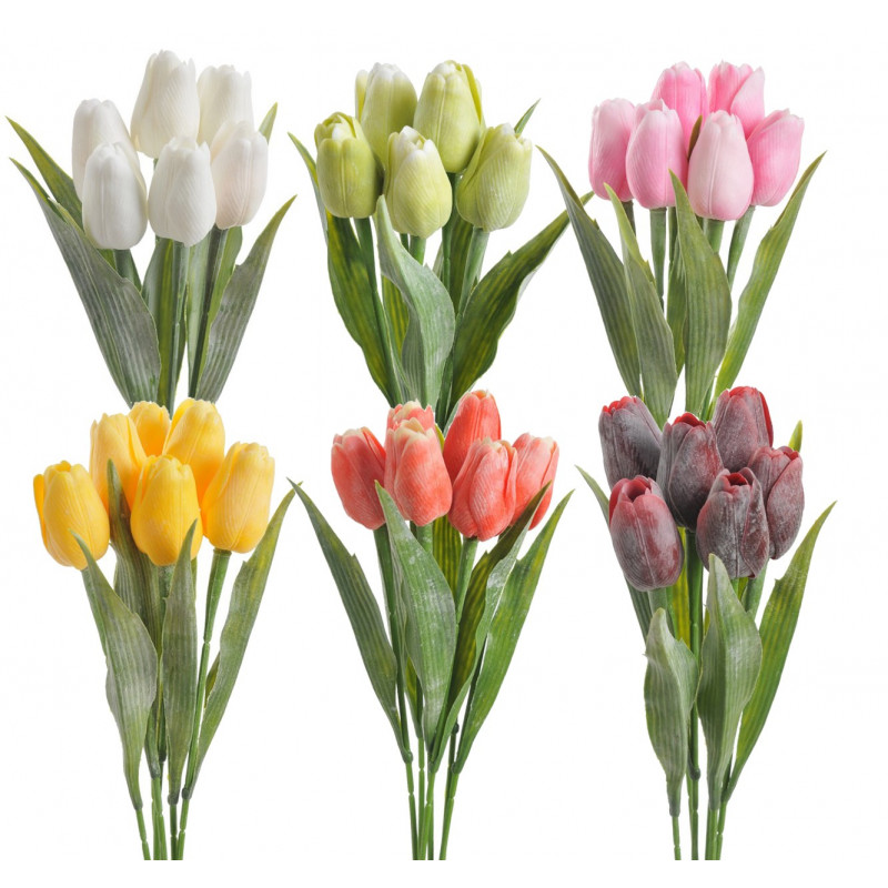 Tulipan x6..43 cm - sztuczny kwiat