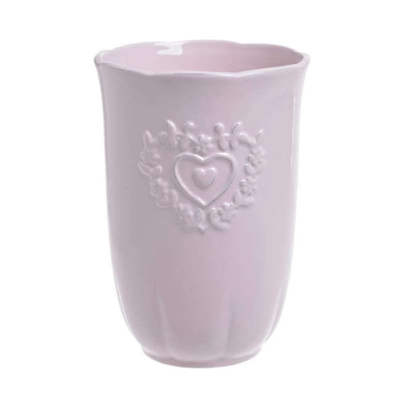 Wazon 2 serca 12x17cm - wyrób ceramiczny