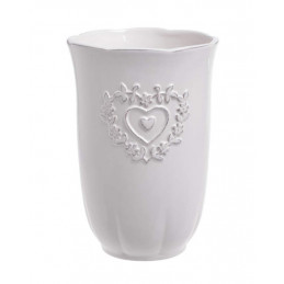 Wazon 2 serca 12x17cm - wyrób ceramiczny