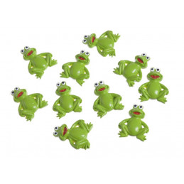Naklejki żaby 10szt-kpl..2,5cm