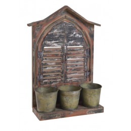 Okiennica + 3 osłonki..30,5x12,5x49 cm