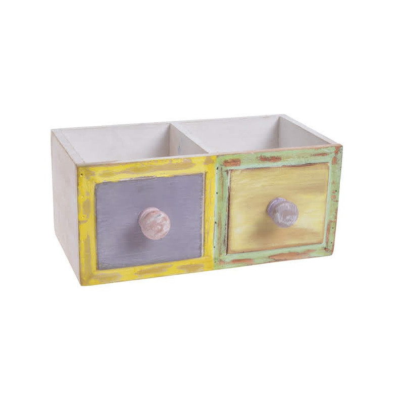 Skrzynka podwójna szufladki..22,5x14x10 cm